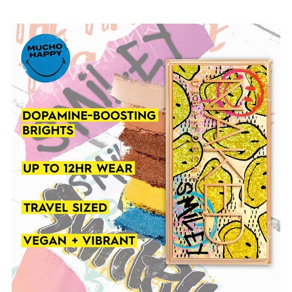 🦋 NIB 🌸 URBAN DECAY NAKED VEGAN TRAVEL MUCHO EYESHADOW MIRROR HOLIDAY PALETTE - Picture 4 of 6